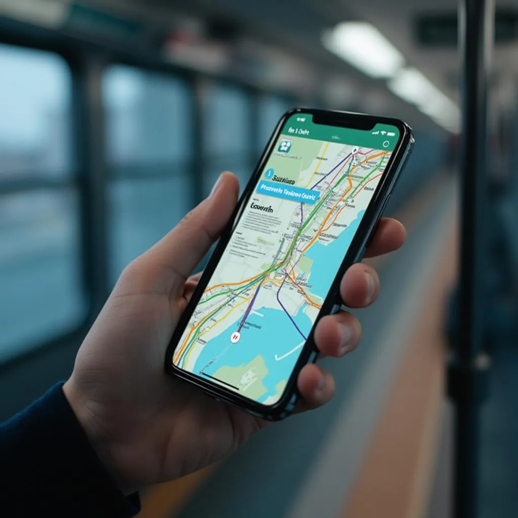 App de EstacionesAR en uso