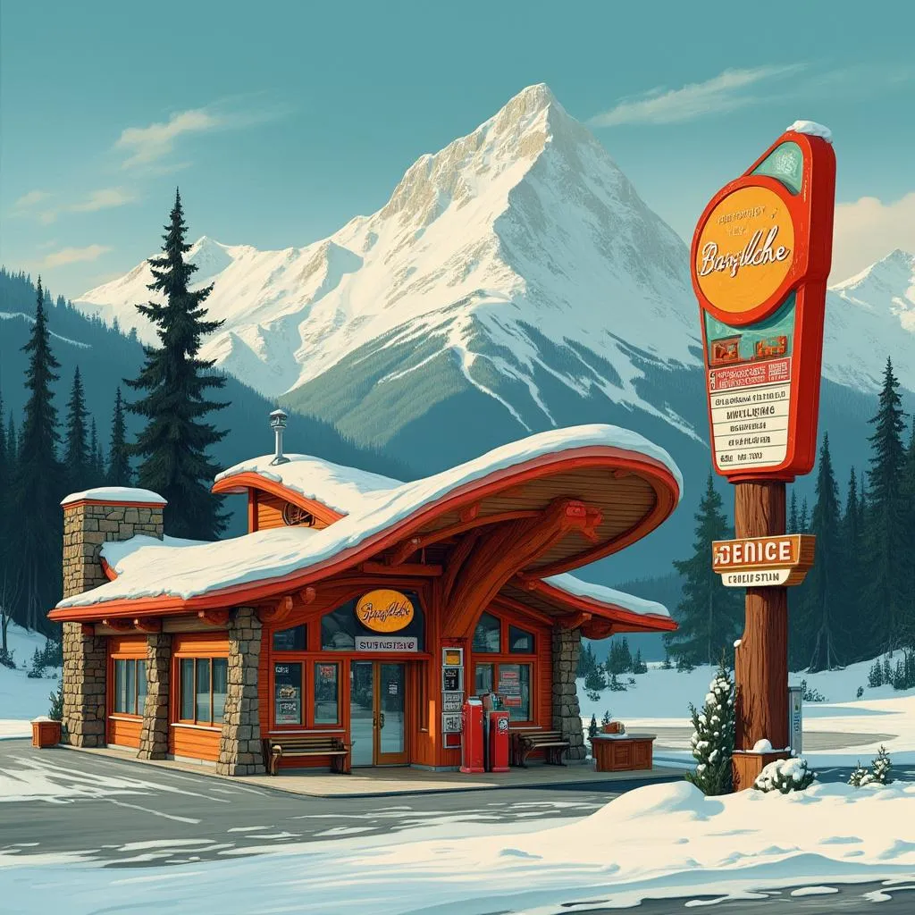 Estación de servicio en Bariloche